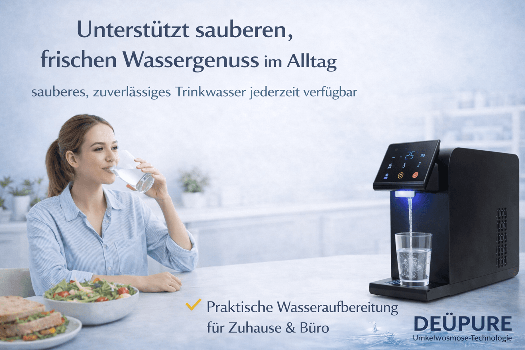 Sauberer Wassergenuss im Alltag